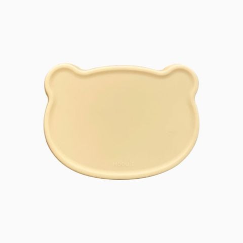 [COMBO] Đĩa hình gấu ĐẾ HÍT kèm nắp đậy Silicon Modu'i, màu vàng