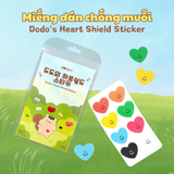 Set 8 miếng dán đuổi muỗi, chống muỗi & côn trùng Dotori Hình trái tim Dodo's Heart Shield Sticker