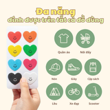 Set 8 miếng dán đuổi muỗi, chống muỗi & côn trùng Dotori Hình trái tim Dodo's Heart Shield Sticker