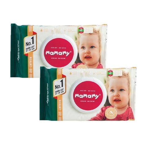 Khăn giấy ướt có nắp chủ động ngừa hăm Mamamy