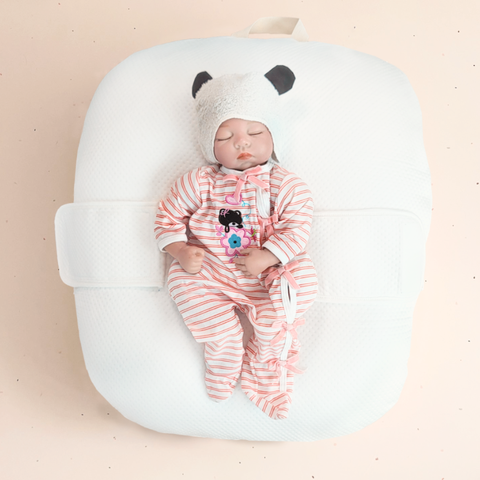 Gối chống trào ngược đa năng 3in1 Dotori có dây dai ôm bé & Vỏ gối làm mát Duraron độc quyền