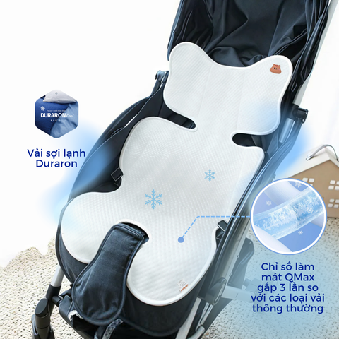 Tấm lót xe đẩy Dotori Duraron điều hòa làm mát cho bé - Made in Korea
