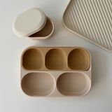 KHAY ĂN DẶM SILICONE ĐẾ HÍT CÓ NẮP DONOMAMAZONE - MADE IN KOREA