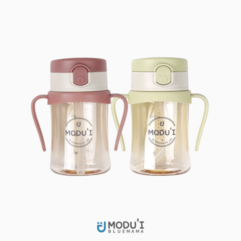Bình tập uống nước có tay cầm chống tràn cho bé One-touch PPSU Moidu'i - Bluemama
