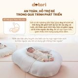 Gối chống trào ngược đa năng 3in1 Dotori có dây dai ôm bé & Vỏ gối làm mát Duraron độc quyền