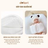 Gối chống trào ngược đa năng 3in1 Dotori có dây dai ôm bé & Vỏ gối làm mát Duraron độc quyền