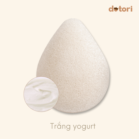 Bông tắm bọt biển Hữu cơ Konjac Dotori Jeju Hàn Quốc mềm mịn kháng khuẩn và siêu tạo bọt