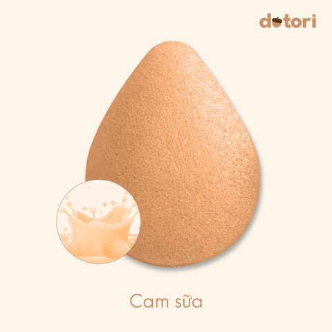 Bông tắm bọt biển Hữu cơ Konjac Dotori Jeju Hàn Quốc mềm mịn kháng khuẩn và siêu tạo bọt
