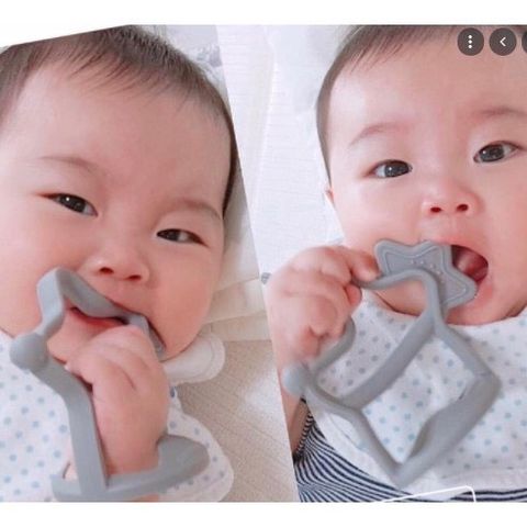Gặm Nướu Silicone Mềm Hình Ngôi Sao Xỏ Đeo Tay KICHILACHI