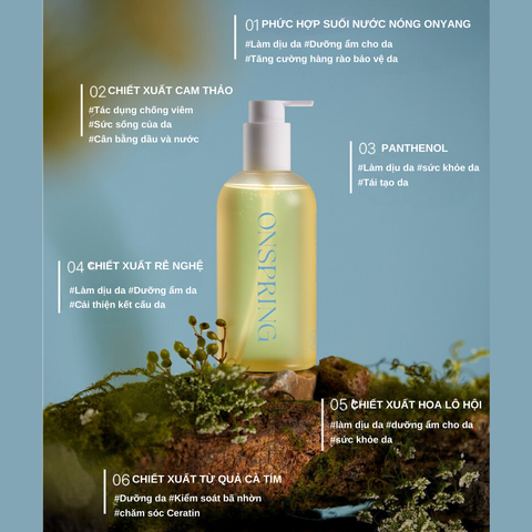 Serum Onspring Tăng Độ Đàn Hồi Và Làm Dịu Da Phù Hợp Với Mọi Loại Da 300ml