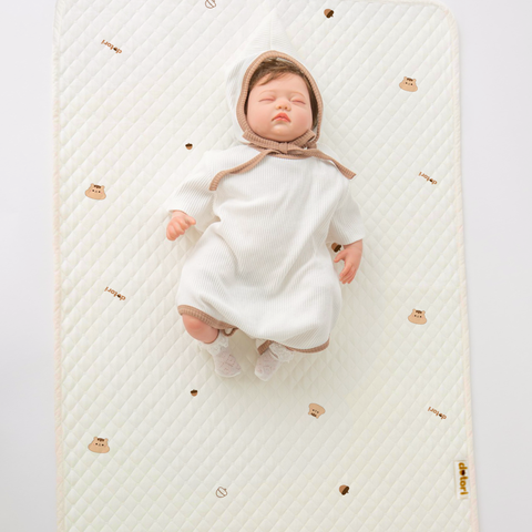 Thảm lót chống thấm Dotori Airy Waterproof Pad Organic Cotton 100% thấm hút tốt - PU cao cấp chống trượt