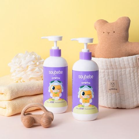 Dầu gội và Sữa tắm 2 trong 1 Soybebe Ato Baby