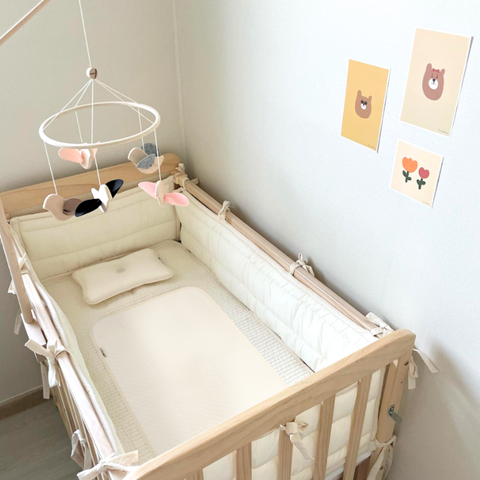 Thảm lót chống thấm Dotori Airy Waterproof Pad Organic Cotton 100% thấm hút tốt - PU cao cấp chống trượt