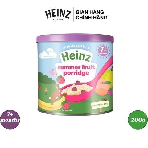 Bột ăn dặm (Cháo) Trái Cây Mùa Hè HEINZ 200g