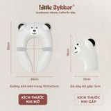 Tấm lót bồn cầu di động gấp gọn cho bé Little Bykker Đan Mạch có túi nhựa chống thấm