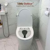Tấm lót bồn cầu di động gấp gọn cho bé Little Bykker Đan Mạch có túi nhựa chống thấm