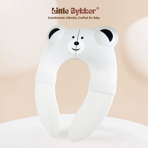 Tấm lót bồn cầu di động gấp gọn cho bé Little Bykker Đan Mạch có túi nhựa chống thấm