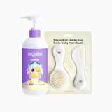 [COMBO] Soybebe Sữa Tắm Gội Thuần Chay 2in1 & Set 2 Lược chải tóc, gội đầu & massage đầu Dotori cho bé sơ sinh