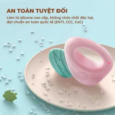 Bộ 10 lục lạc Macaroon có âm thanh màu pastel kích thích giác quan & vận động tinh cho bé