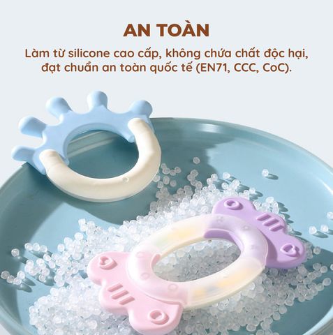 Bộ 10 lục lạc Macaroon có âm thanh màu pastel kích thích giác quan & vận động tinh cho bé
