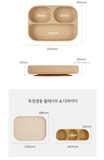 KHAY ĂN DẶM SILICONE ĐẾ HÍT CÓ NẮP DONOMAMAZONE BLW - MADE IN KOREA