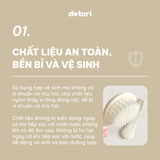 Set 2 Lược chải tóc, gôi đầu & massage đầu Dotori Hàn Quốc cho bé sơ sinh