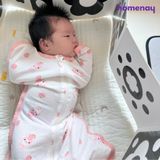 Nhộng chũn túi ngủ cao cấp Hàn Quốc BabyBooom Mới Vải Cotton Bamboo sợi tre Mesh lưới - Made in Korea