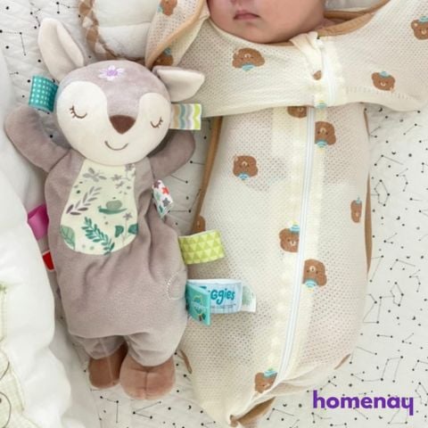 Nhộng chũn túi ngủ cao cấp Hàn Quốc Dotori Mới Vải Cotton Bamboo sợi tre Mesh lưới - Made in Korea