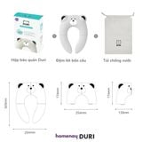 Tấm lót bồn cầu gấp gọn cho bé Duri