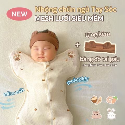 [Phiên bản giới hạn] Nhộng chũn DOTORI Vải Mesh lưới Chính Hãng Hàn Quốc