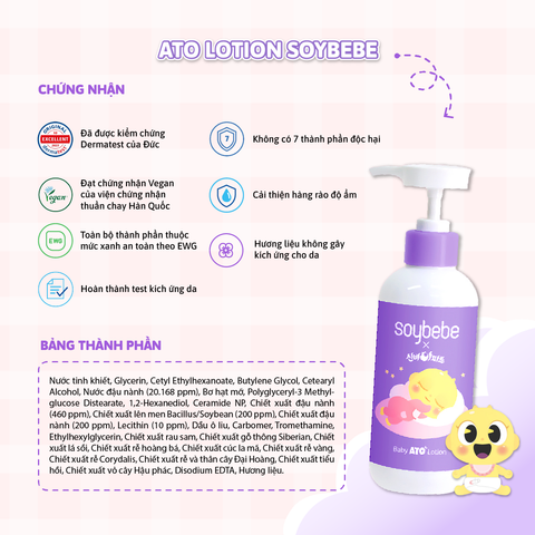 Combo QUÀ TẶNG SOYBEBE Sữa Tắm Gội & Lotion dưỡng ẩm Thuần Chay & Kem Chống Nắng Dành Cho Bé Chàm Sữa, VDCĐ,Nhạy Cảm