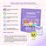 [3in1] Combo 02 Túi Viên Giặt Xả Cao Cấp Chính Hãng Nội Địa Hàn Quốc Soybebe An Toàn Lành Tính 30 viên x 16gr