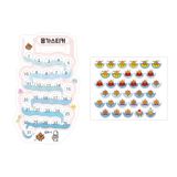 Set sticker phụ kiện bảng đính tường cho bé Kiroom - Sticker perfet poop
