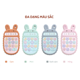 Gặm nướu Silicone cao cấp Không BPA hình Điện thoại Thỏ đồ chơi cho bé Little Bykker Đan Mạch