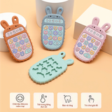 Gặm nướu Silicone cao cấp Không BPA hình Điện thoại Thỏ đồ chơi cho bé Little Bykker Đan Mạch