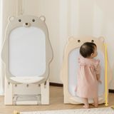 Bảng vẽ kèm ghế ngồi cho bé - Malang Honey - 2 trong 1 vừa làm bảng vừa làm kệ sách, xoá dễ dàng, không bám bụi