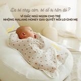 Nhộng chũn Malang Honey Hàn Quốc vải Mesh thoáng khí giúp bé ngủ ngon, ngủ sâu, tránh giật mình ( trùm chân)