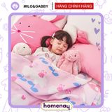 Chăn mát điều hoà Milo&Gabby tạo cảm giác mát lạnh ngủ ngon cho bé