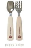 Bộ muỗng nĩa tay cầm silicon kèm hộp đựng DonoMamazone - Made in Korea