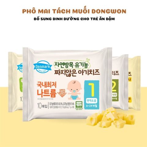 Phô mai hữu cơ tách muối DENMARK và NAMYANG Hàn Quốc
