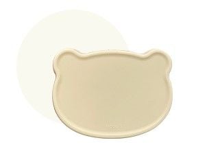 Nắp Đậy Khay/ Đĩa Hình Gấu Silicone Bạch Kim Bluemama Modui