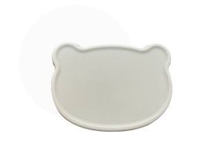 Nắp Đậy Khay/ Đĩa Hình Gấu Silicone Bạch Kim Bluemama Modui