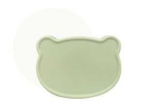 Nắp Đậy Khay/ Đĩa Hình Gấu Silicone Bạch Kim Bluemama Modui