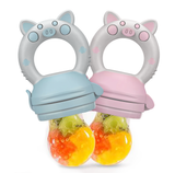 Túi nhai Silicone cao cấp cho bé Không BPA có khóa an toàn Little Bykker Đan Mạch