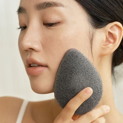 Bông tắm bọt biển Hữu cơ Konjac Dotori Jeju Hàn Quốc mềm mịn kháng khuẩn và siêu tạo bọt