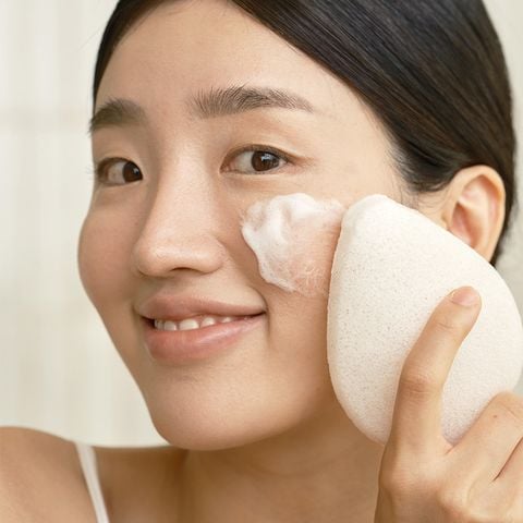 Bông tắm bọt biển Hữu cơ Konjac Dotori Jeju Hàn Quốc mềm mịn kháng khuẩn và siêu tạo bọt