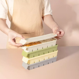 Khay 6 ngăn trữ đông đồ ăn dặm cho bé/Khay đá Silicone cao cấp chịu nhiệt cao Little Bykker Đan Mạch - 45g/ngăn