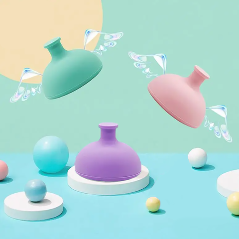 Cốc vỗ lưng Macaron Silicone hỗ trợ ợ hơi cho bé Little Bykker Đan Mạch