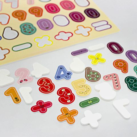 Set sticker phụ kiện bảng đính tường cho bé Kiroom - Sticker perfet Chica