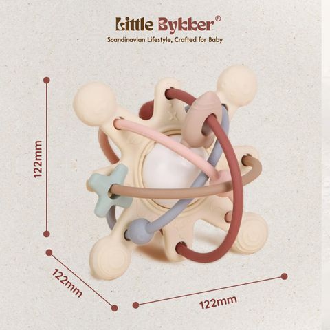 Gặm nướu Silicone Cao cấp Galaxy Dải ngân hà Vũ trụ Little Bykker Đan Mạch 2 phiên bản